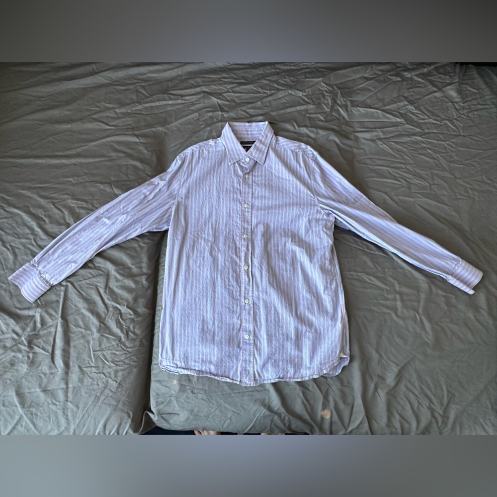 Banana Republic Blue and Red Striped Shirt